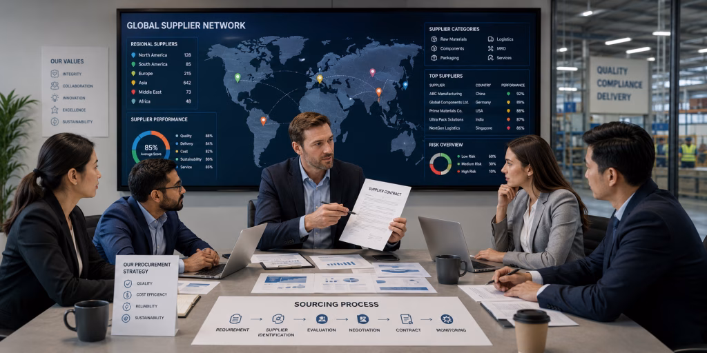 Supplier sourcing and procurement management services for UAE and GCC import businesses