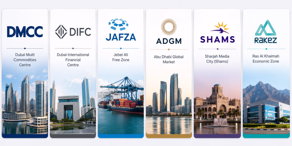 Top Free Zones for Business Setup in UAE 2026